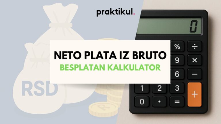 Kako izračunati neto platu iz bruto za 2025. godinu